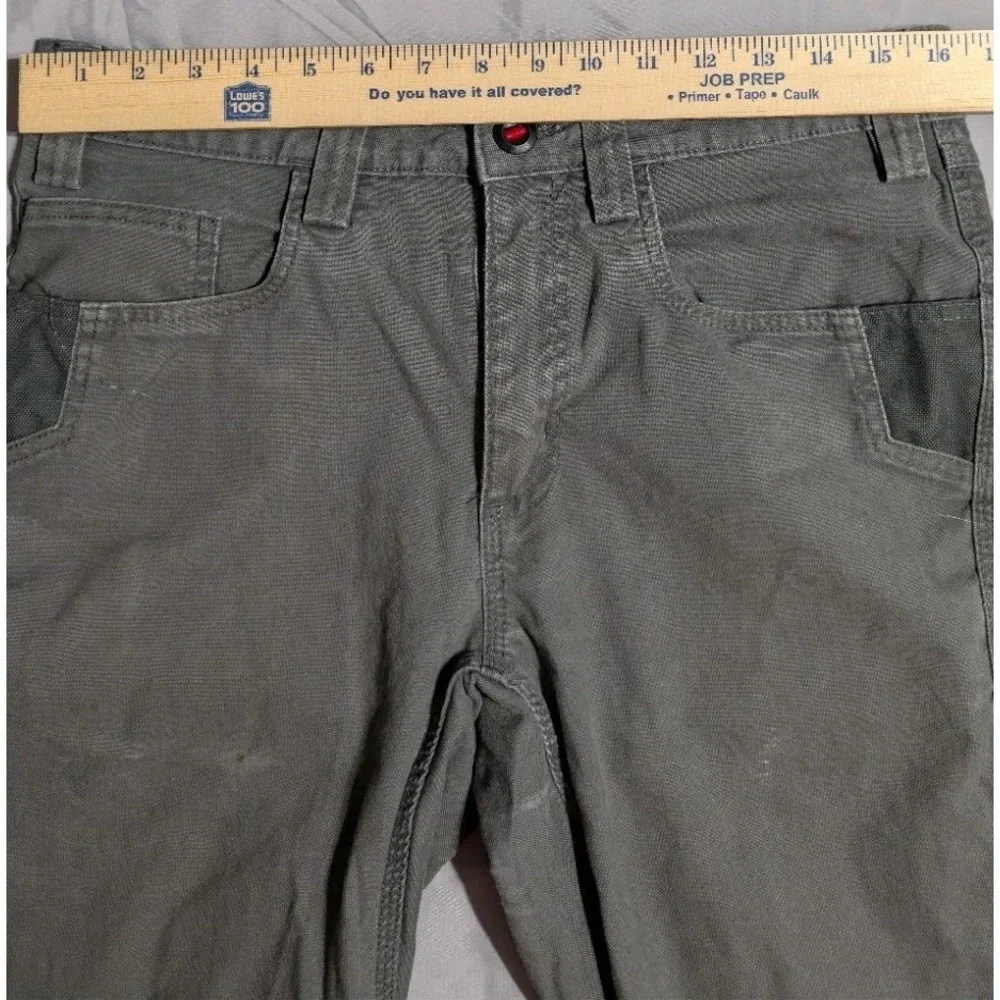 Milwaukee Work Pants Mens 32x34 Gray Carpenter Utility Stretch Canvas
